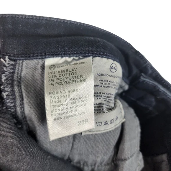 ADRIANO GOLDSCHMIED The Legging Ankle  Super Skinny Dark Wash Denim Womens 26R - Picture 4 of 8